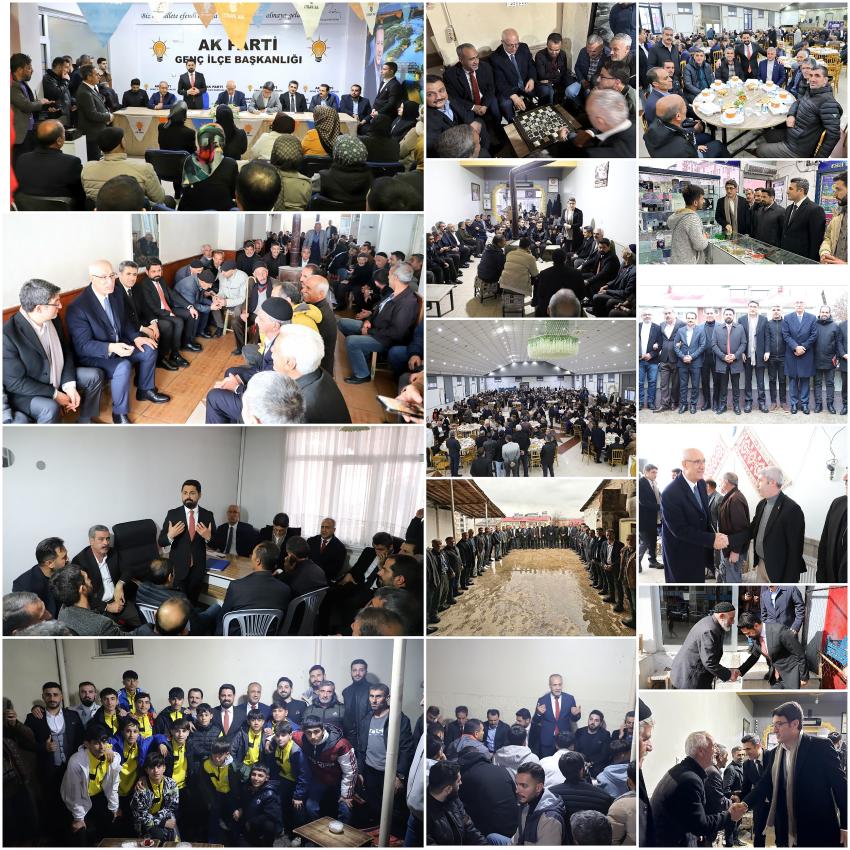 AK Parti Genç İlçesinde Temaslarda Bulundu