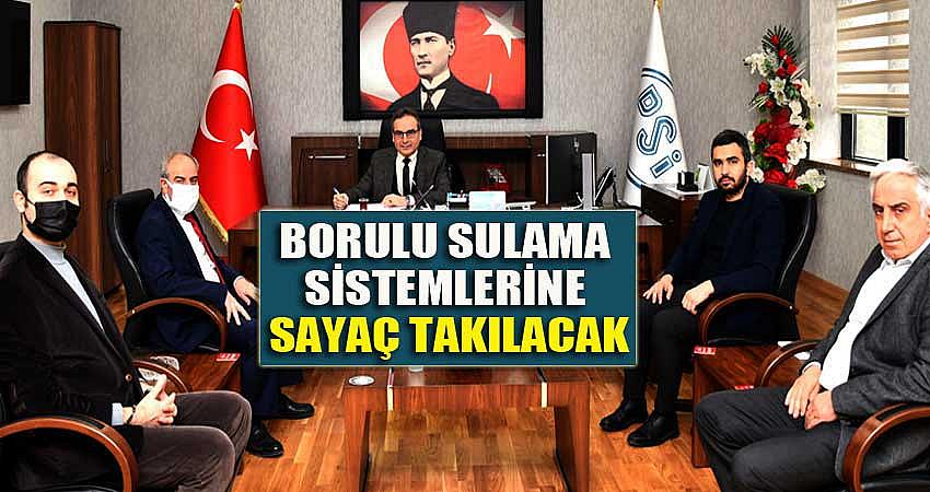 BORULU SULAMA SİSTEMLERİNE SAYAÇ TAKILACAK