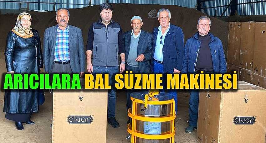 ARICILARA BAL SÜZME MAKİNESİ DAĞITILDI
