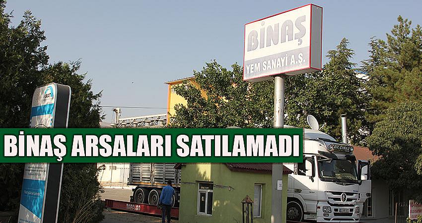 BİNAŞ ARSALARI SATILAMADI