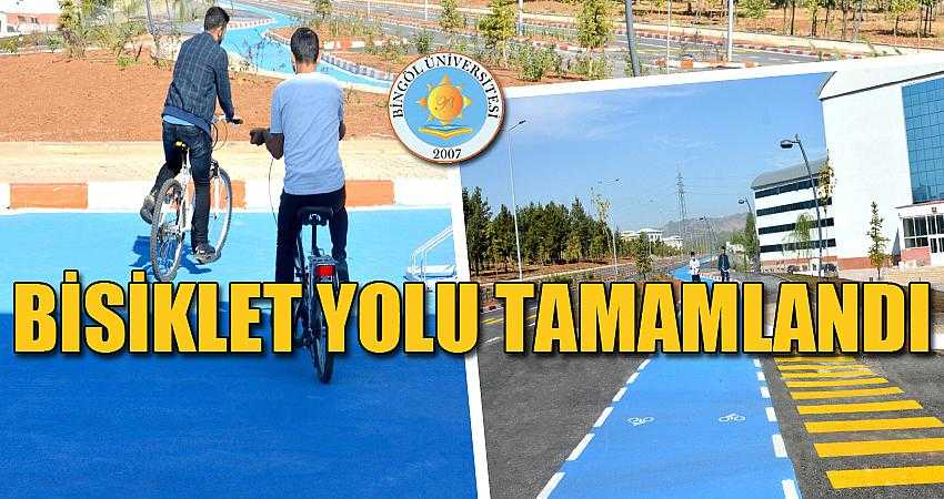Bisiklet yolu tamamlandı