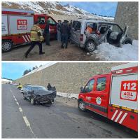 Diyarbakır Yolu'nda Kaza: 1'i Ağır 4 Yaralı 