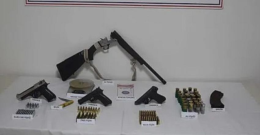 Çadırda Silah ve Uyuşturucu Ele Geçirildi